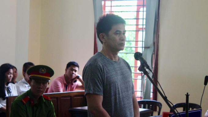 Bị cáo Lê Hoàng Lực tại phiên tòa xét xử. (Ảnh: báo Giao thông)