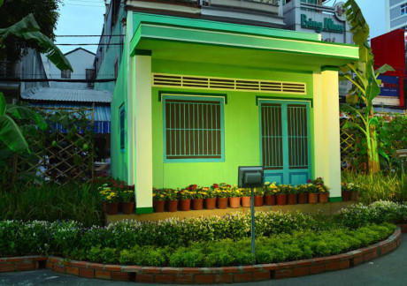 và nhà nông thôn đẹp mắt.