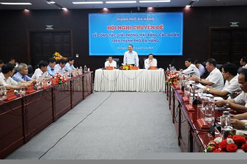 Hội nghị chuyên đề về công tác giải phóng mặt bằng các dự án trên địa bàn TP Đà Nẵng, tổ chức chiều 29/7.