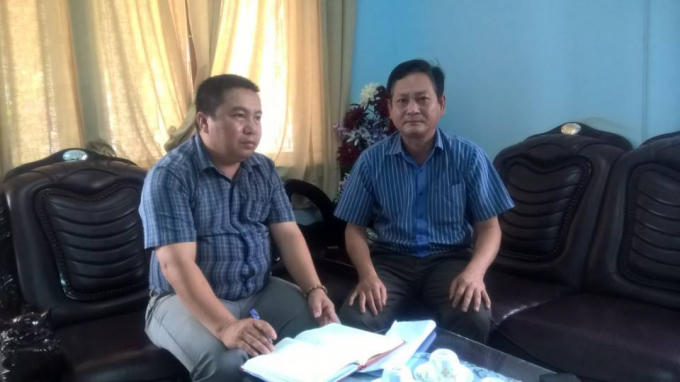 Phóng viên Pháp luật Plus làm việc với ông Nguyễn Hoàng Vũ - Phó bí thư thường trực huyện ủy Ea Súp.