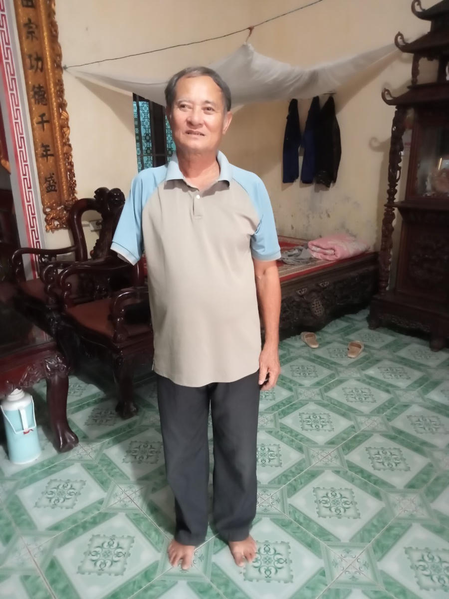 Ông Lâm Văn Thạch thương binh hạng ¼. Ảnh: NVCC