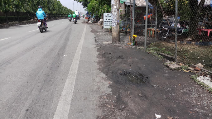 Vị trí anh Hùng bị ông Phát truy sát.