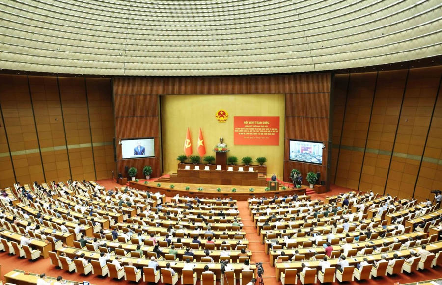 Lần đầu tiên trong một năm 4 dự án Luật thuộc lĩnh vực giáo dục và đào tạo được Quốc hội thông qua. (Ảnh: Bộ GD&ĐT)