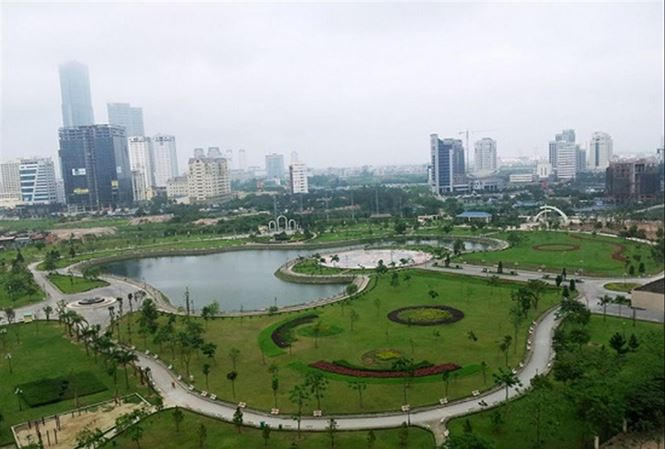 Công viên Cầu Giấy, lá phổi xanh của quận.
