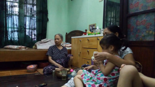 Bà Phạm Thị Điểm đã xuất viện nhưng vẫn còn mệt.
