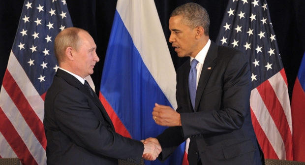 Tổng thống Mỹ Barack Obama và Tổng thống Nga Putin tại G20. (Ảnh: Reuters)
