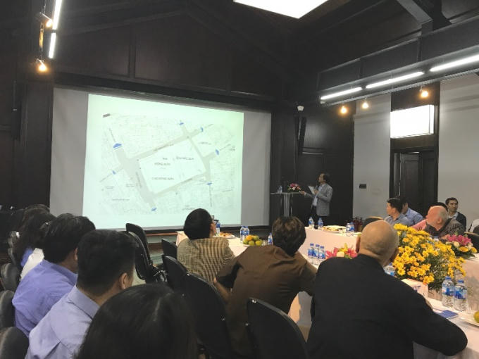 Tọa đàm về Đề án Phát triển khu vực Đồng Xuân-Bắc Qua thành trung tâm dịch vụ, thương mại chất lượng cao của Hà Nội được tổ chức chiều 27/3 (Ảnh: H.Khanh).