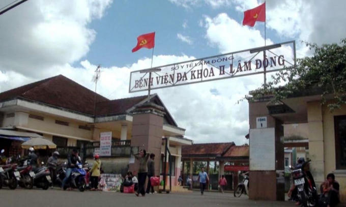 Bệnh viện Đa khoa II Lâm Đồng - nơi xảy ra sự việc đau lòng.