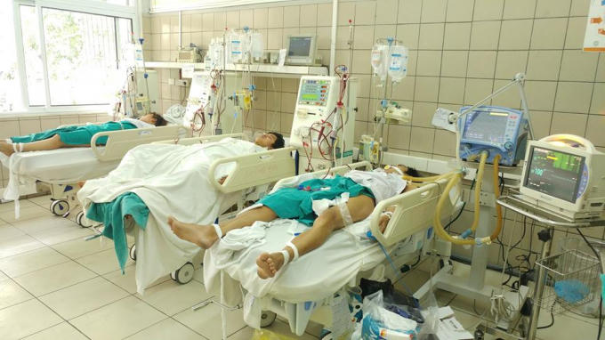 Các nạn nhân đang được điều trị tại bênh viện.