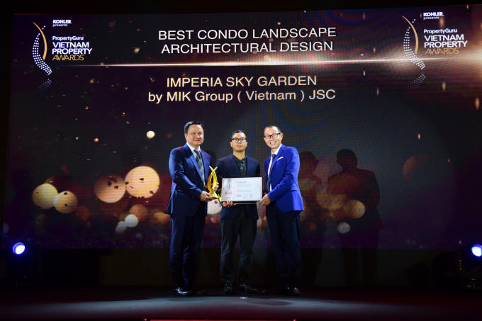 Imperia Sky Garden được vinh danh là Dự án có thiết kế cảnh quan xuất sắc nhất - Best Condo Landscape Architectural Design.