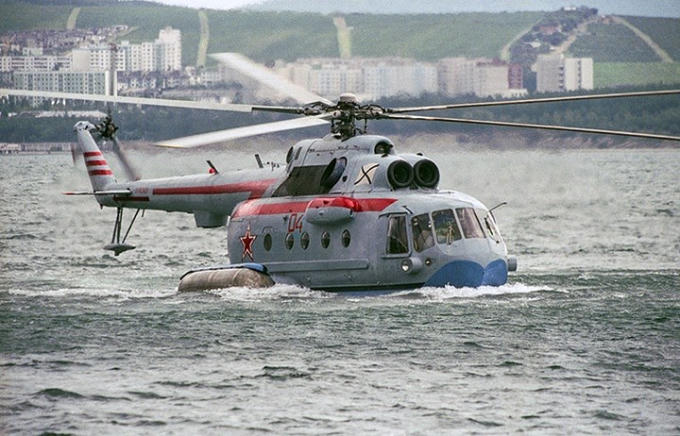 Trực thăng săn ngầm lưỡng cư Mi-14 có khả năng mang vũ khí hạt nhân.