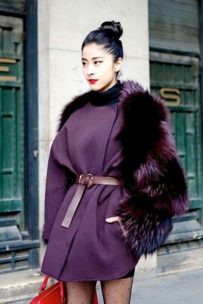 Màu tím luôn khiến các bạn gái e ngại vì "độ dừ" của nó. Ảnh: internet.