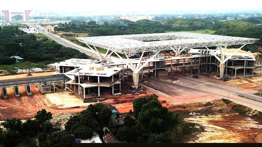 Dự án được đầu tư nhằm đáp ứng yêu cầu hoạt động của cửa khẩu Bắc Luân II sau khi cầu Bắc Luân II hoàn thành đưa vào sử dụng. Ảnh: Đỗ Phương.