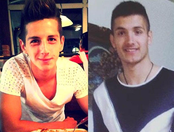 Hai cầu thủ Serbia Zoran Baljak v&agrave; Slovenia Damjan Marjanovic.