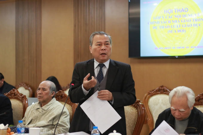 Ông Lê Quán Tần, nguyên Vụ trưởng Vụ Giáo dục Trung học (Bộ GD-ĐT).