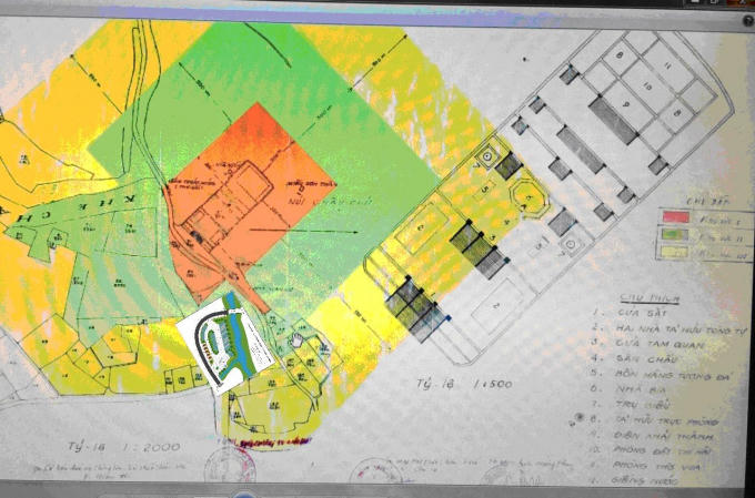 Mặt bằng quy hoạch tổng thể khu vực bãi đỗ xe.