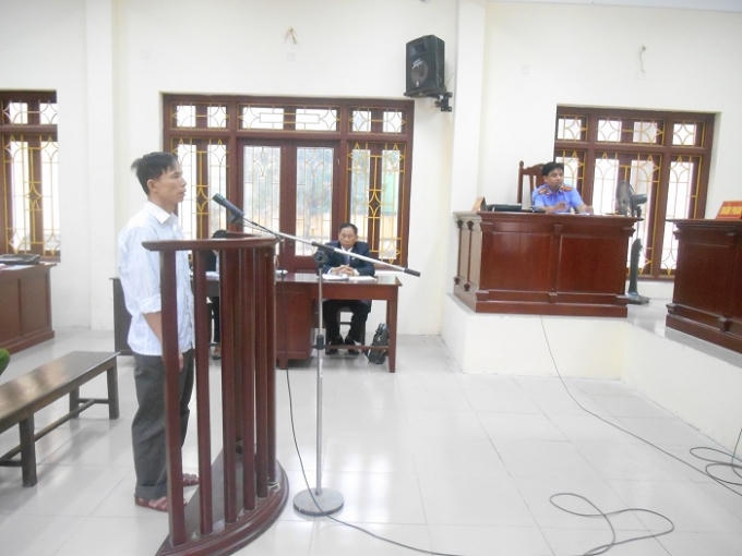 Bị cáo Nguyễn Văn Tuyển tại tòa
