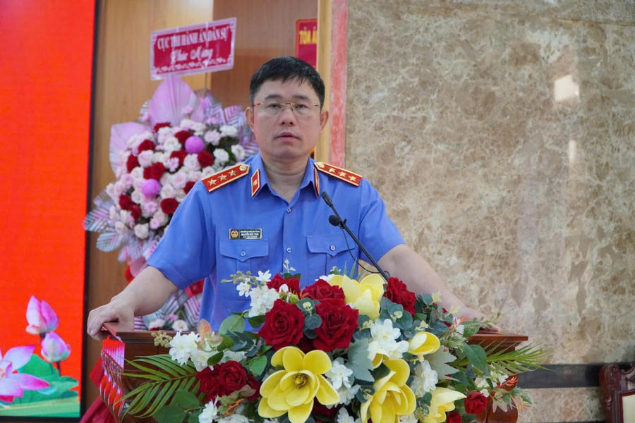 Ông Nguyễn Đức Thái - Phó Viện trưởng VKSND Tối cao phát biểu.