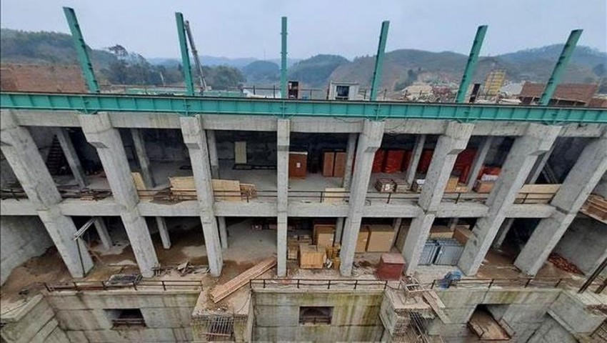 Dự án Thủy điện Sông Lô 5. (Ảnh: TTXVN).