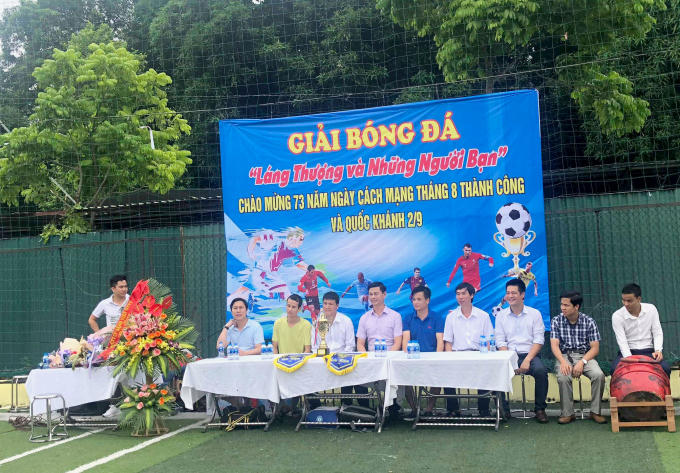 Giải đấu do Công an phường Láng Thượng tổ chức gồm các đội bóng của các cơ quan đóng trên địa bàn phường Láng Thượng và Liên quân các nhà báo tại Hà Nội.