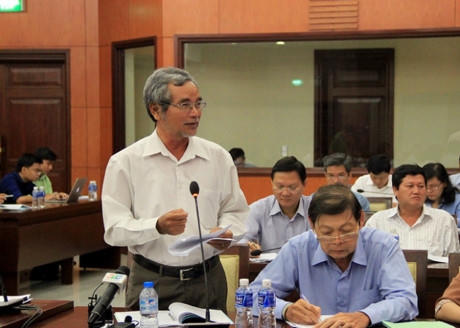 Ông Nguyễn Quốc Anh, Chủ tịch Hiệp hội nhựa TP.HCM kiến nghị các doanh nghiệp cận chính quyền gặp khó khăn.