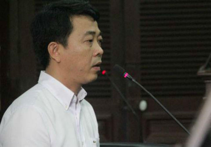 Ông Nguyễn Minh Hùng tại phiên tòa sơ thẩm mới đây