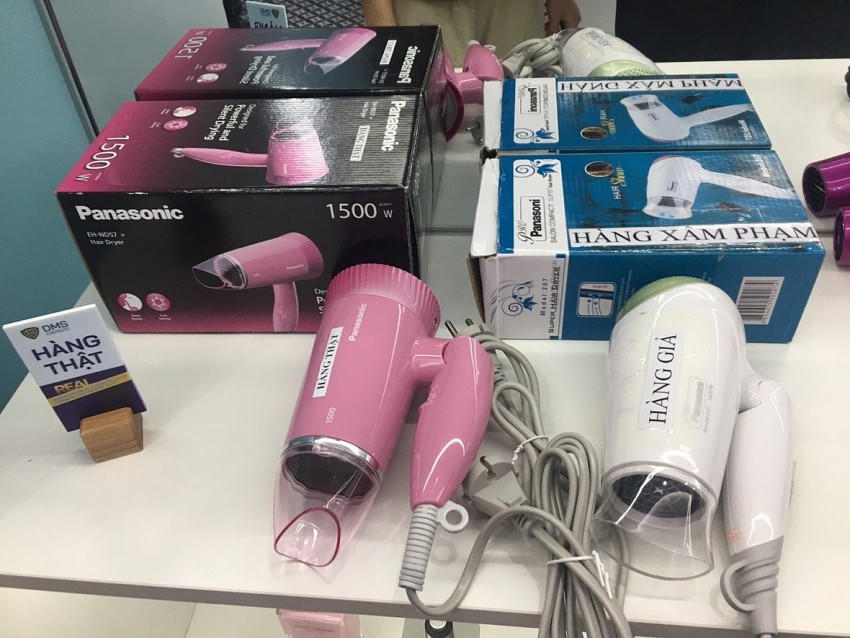Hàng thật – giả máy sấy tóc thương hiệu Panasonic
