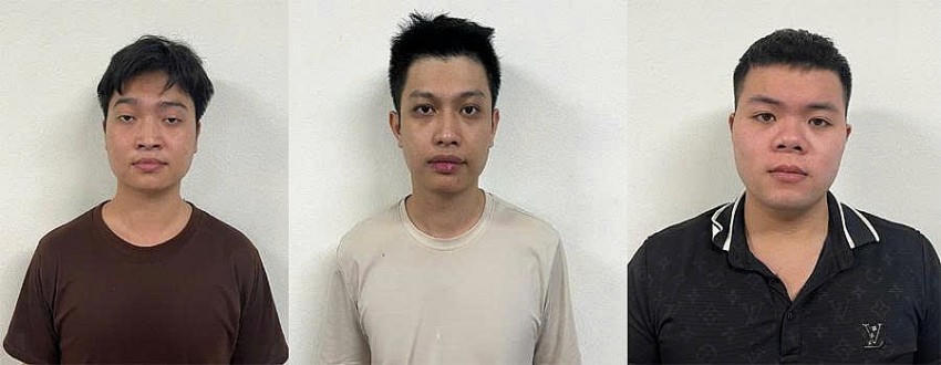 Các đối tượng bị bắt giữ.