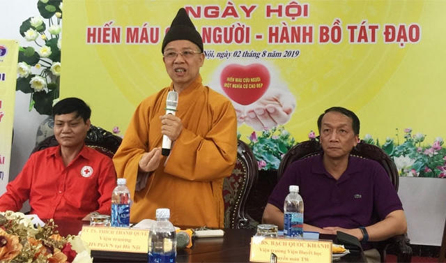 Gần 500 tăng ni sinh Học viện Phật giáo sẽ tham gia hiến máu, hiến tạng