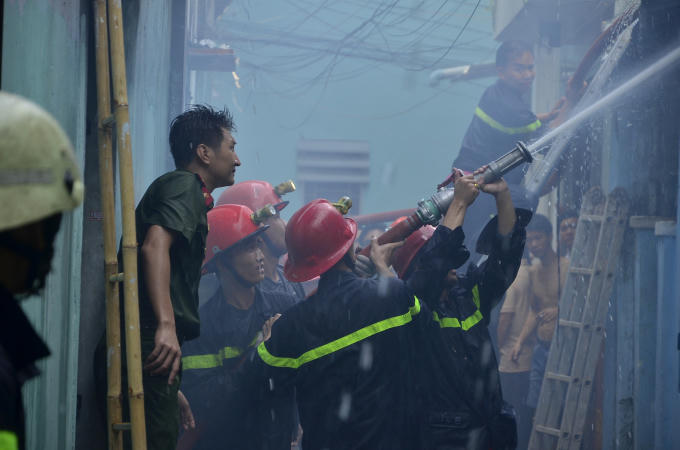 Hiện trường vụ cháy.