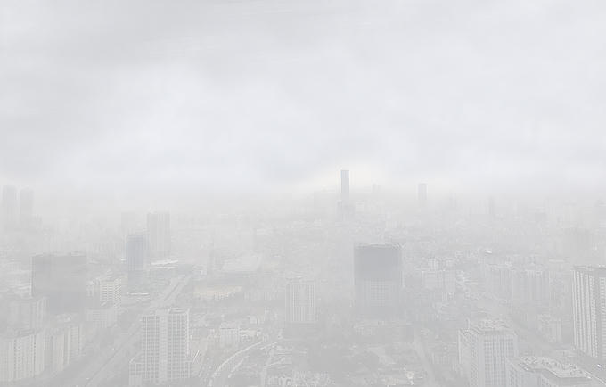 10h sáng, cửa ngõ phía tây Thủ đô nhìn từ trên cao.