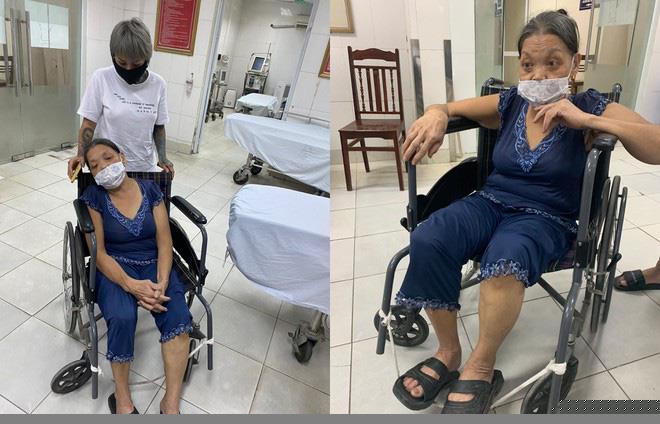 Chị Đào ở bệnh viện chăm sóc người thân bị kẻ lạ mặt hành hung.