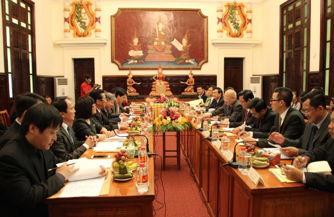 Buổi hội đàm giữa hai Bộ Tư pháp Campuchia và Việt Nam đã diễn ra thành công tốt đẹp sáng nay tại Phnom Penh, Campuchia.