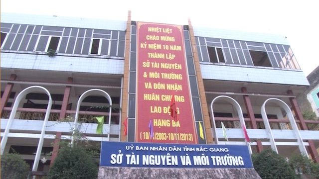 Trụ sở Sở Tài nguyên và Môi trường tỉnh Bắc Giang.