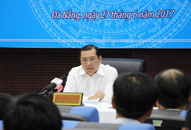 Chủ tịch UBND TP Đà Nẵng Huỳnh Đức Thơ bị nhắn tin đe doạ tính mạng.