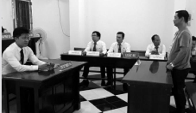 Bị cáo Sơn tại Tòa.