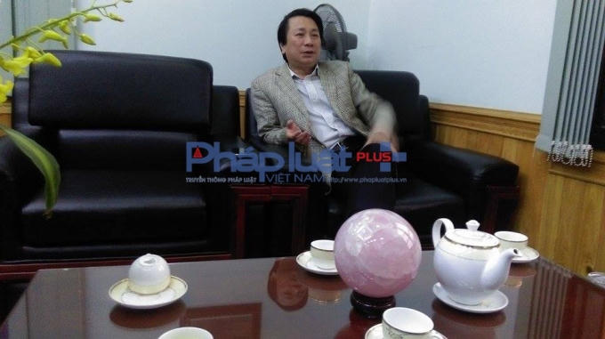 Giám đốc Sở xây dựng tỉnh Phú Thọ Bùi Sơn Thủy trao đổi với Phapluatplus (Ảnh: Thu Hường)