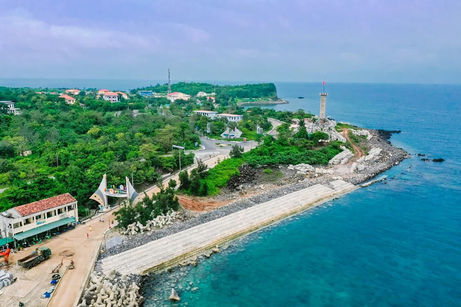 Một góc huyện đảo Cồn Cỏ. (Ảnh: Bảo Bình)