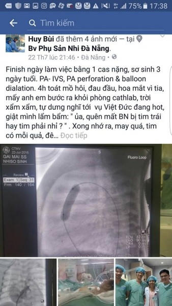 Các bác sĩ chia sẻ ca bệnh trên trang cá nhân để cùng nhau điều trị.