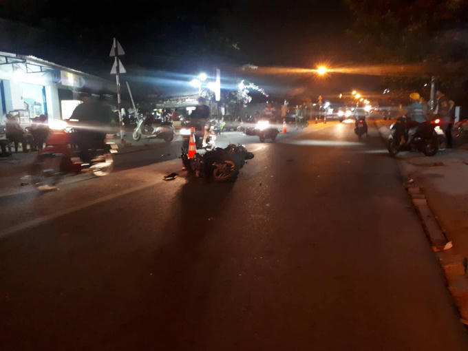 Hiện trường vụ tai nạn (Ảnh: Hà Bắc)