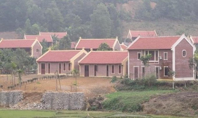 Gần 60 công trình xây dựng không phép trong khu Điền Viên Thôn, xã Yên Bài.