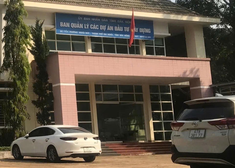 Ban quản lý các dự án đầu tư xây dựng tỉnh Đắk Nông, nơi ông Chung công tác. Ảnh: M.C