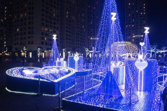 Sân khấu nhạc nước tại Time City. Ảnh: Internet