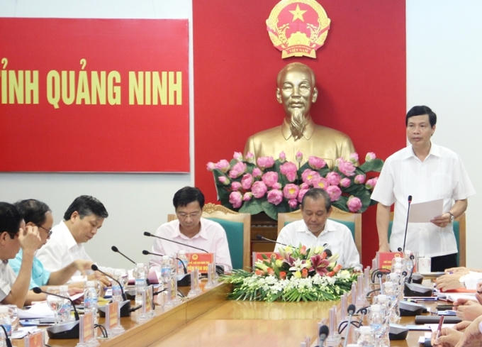 Phó thủ tướng Trương Hòa Bình tại hội nghị. (Thứ 2 từ phải sang trái).