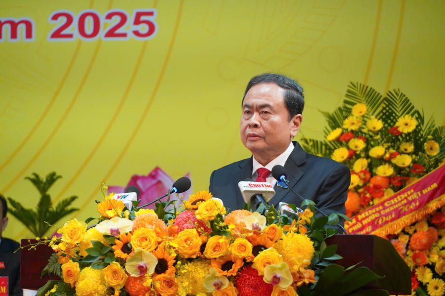 Chủ tịch Quốc hội Trần Thanh Mẫn phát biểu chỉ đạo Đại hội