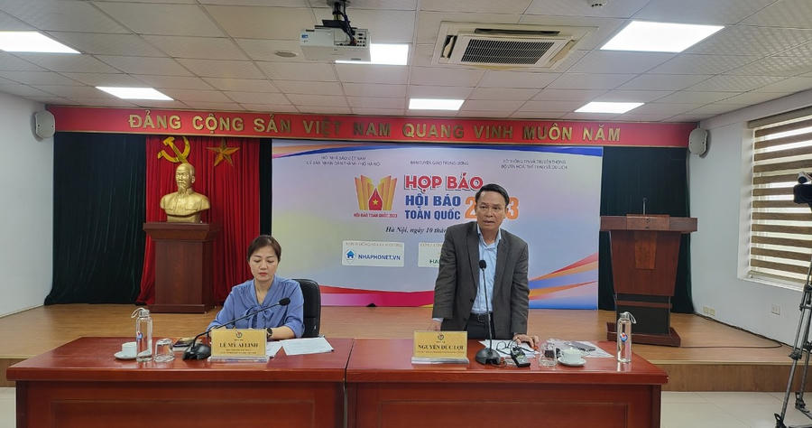 Ông Nguyễn Đức Lợi, Phó Chủ tịch thường trực Hội Nhà báo Việt Nam, Trưởng Ban tổ chức Hội báo toàn quốc năm 2023.