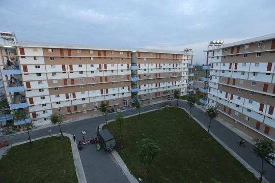 Dự án nhà ở xã hội giá 100 triệu đồng dành cho công nhân tại tỉnh Bình Dương Ảnh: HOÀNG TRIỀU