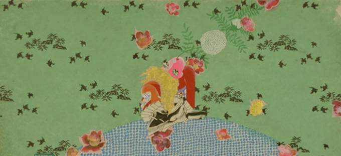 Tác phẩm Những bông hoa nhỏ 14 của họa sỹ Nguyễn Thế Hùng. Ảnh: Internet