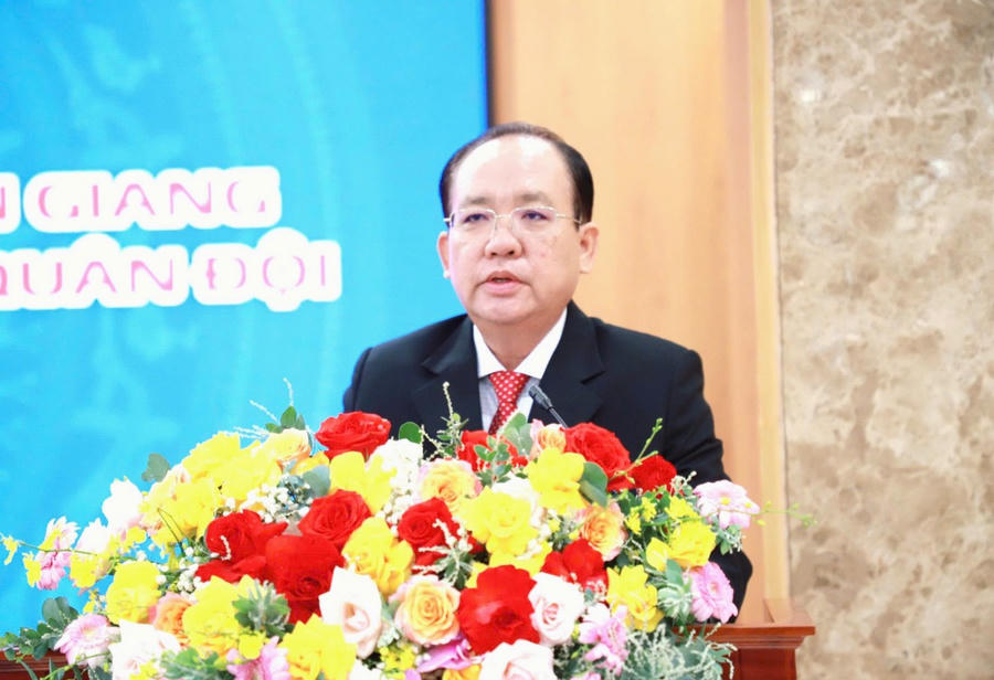 Ông Nguyễn Thanh Phong, Phó Chủ tịch Thường trực UBND tỉnh An Giang phát biểu tại buổi làm việc