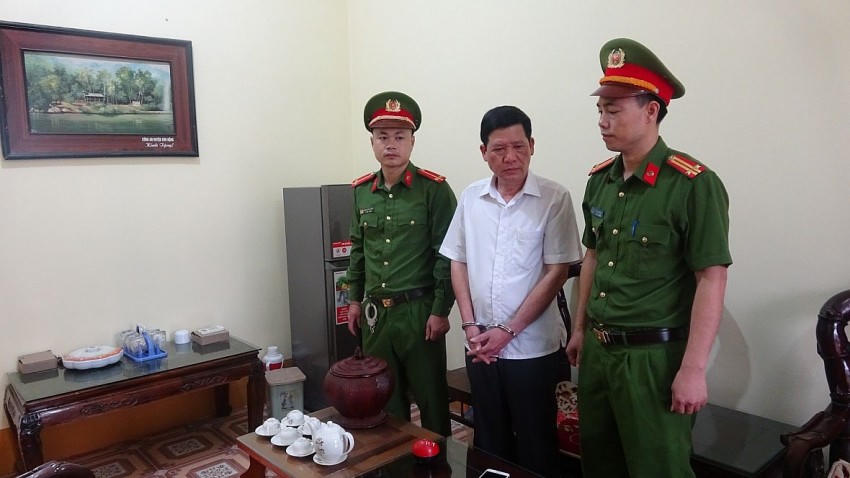 Nguyễn Văn Quang bị lực lượng chức năng Công an bắt giữ (Ảnh: Công an Bắc Giang).